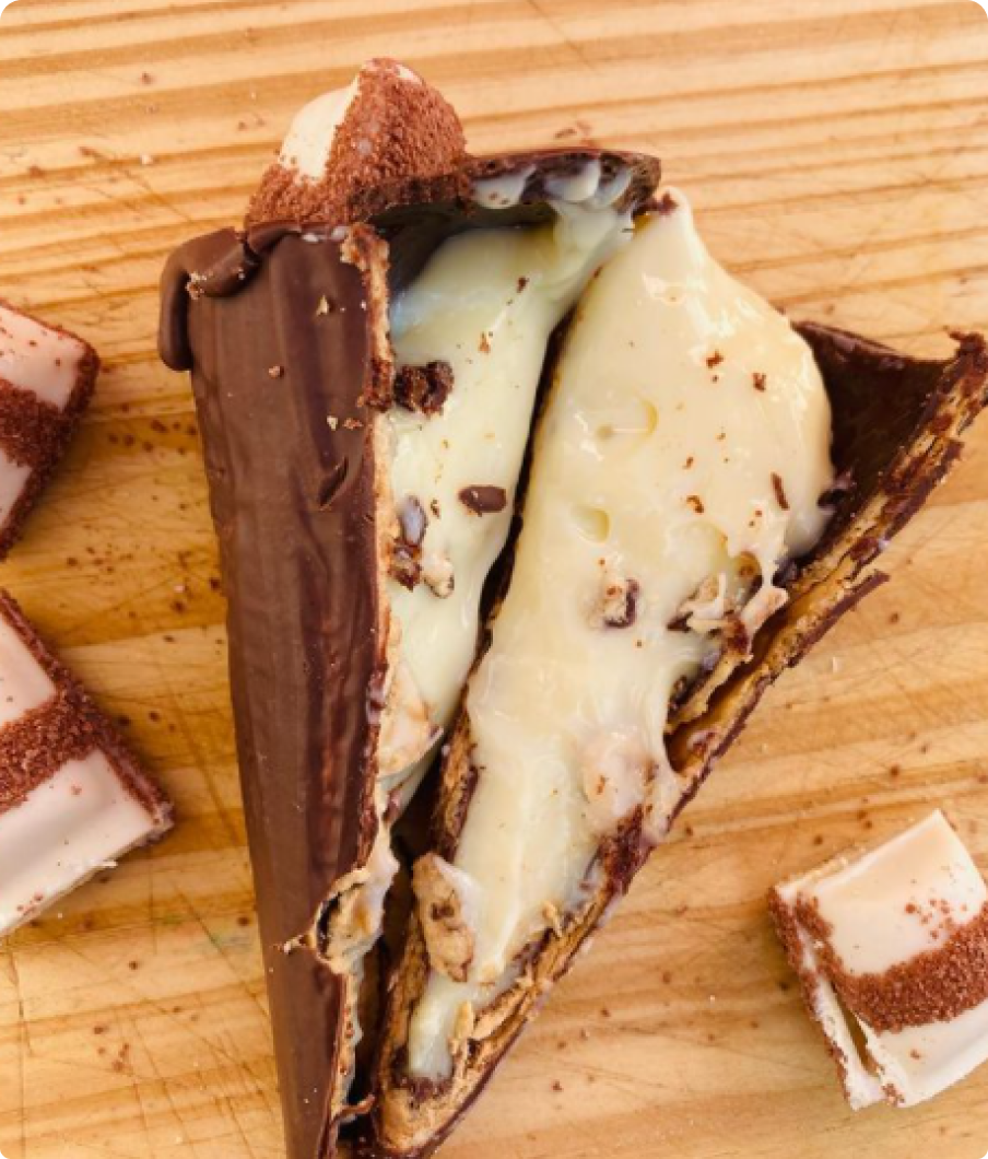 cone recheado kinder bueno
